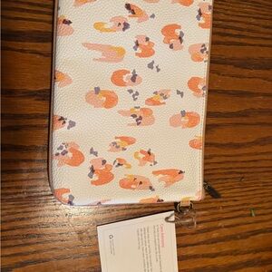 Thirty-one Double take wristlet pouch - Floral Print White and Orange